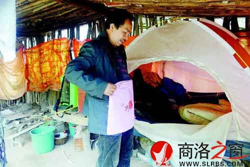 王占民山上的小木屋。